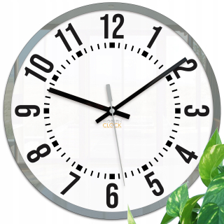 Hodiny - Nástenné hodiny ModernClock biele, čierne, krémové, odtiene sivej, 30 cm